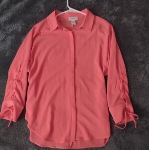 CARMEN MARC VALVO Button Down Blouse Shirt Women's Size Small